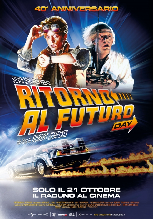 Locandina Ritorno al futuro day 2025 (40° anniversario)