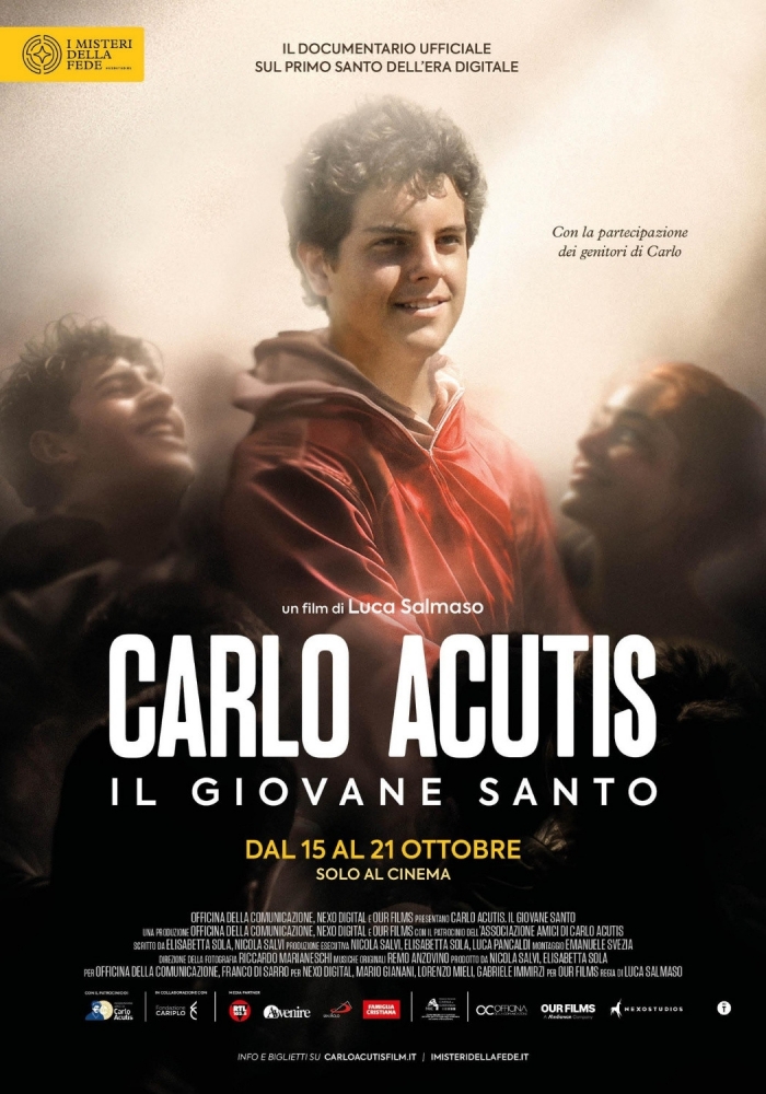 Locandina Carlo acutis. il giovane santo