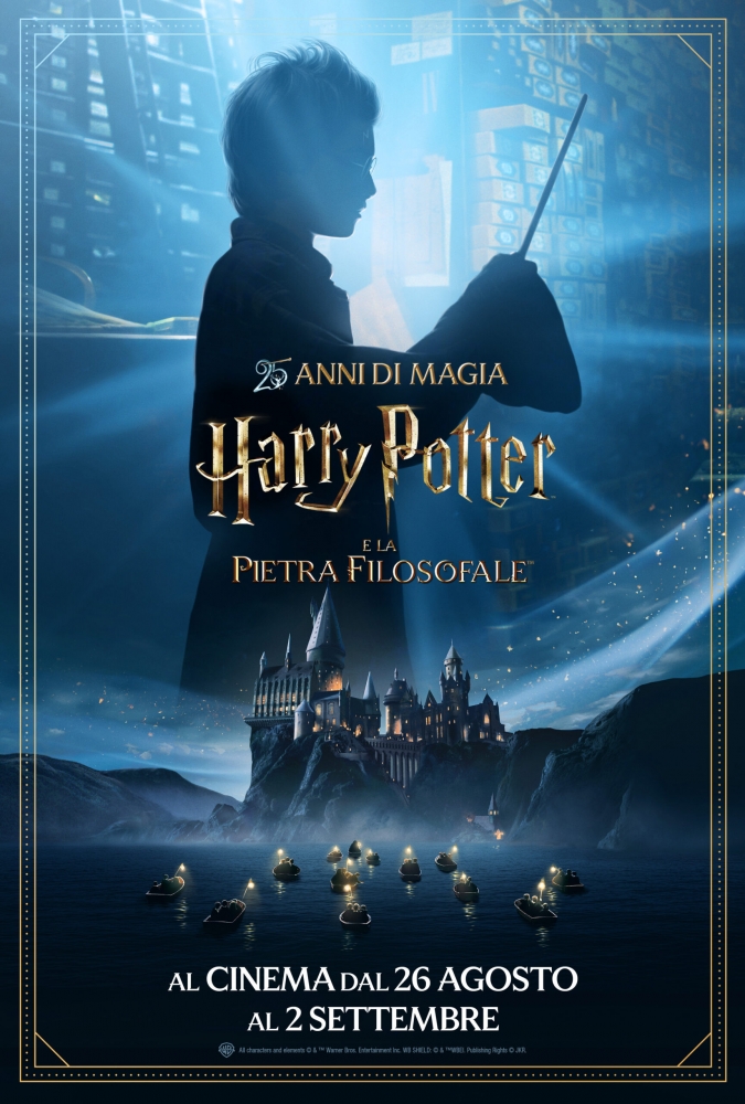 Locandina Harry potter e la pietra filosofale - 25mo anniversario